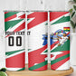 Personalized Ghana Soccer Eagle Skinny Tumbler Ghana Flag Kente - Black Stars Football Stadium Graphic