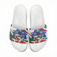 Personalized Ghana Soccer Eagle Slide Sandals Ghana Flag Kente - Black Stars Football Stadium Graphic