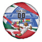 Personalized Ghana Soccer Eagle Spare Tire Cover Ghana Flag Kente - Black Stars Football Stadium Graphic