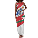 Personalized Ghana Soccer Eagle Tank Maxi Dress Ghana Flag Kente - Black Stars Football Stadium Graphic