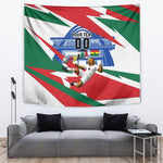 Personalized Ghana Soccer Eagle Tapestry Ghana Flag Kente - Black Stars Football Stadium Graphic
