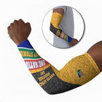Personalized South Africa Heritage Day Arm Sleeves One Nation Many Stories Geometric Flag Pattern