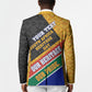 Personalized South Africa Heritage Day Blazer One Nation Many Stories Geometric Flag Pattern