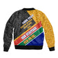 Personalized South Africa Heritage Day Bomber Jacket One Nation Many Stories Geometric Flag Pattern