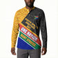 Personalized South Africa Heritage Day Button Sweatshirt One Nation Many Stories Geometric Flag Pattern