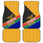 Personalized South Africa Heritage Day Car Mats One Nation Many Stories Geometric Flag Pattern