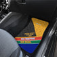 Personalized South Africa Heritage Day Car Mats One Nation Many Stories Geometric Flag Pattern