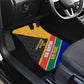 Personalized South Africa Heritage Day Car Mats One Nation Many Stories Geometric Flag Pattern