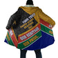 Personalized South Africa Heritage Day Cloak One Nation Many Stories Geometric Flag Pattern
