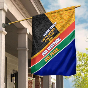 Personalized South Africa Heritage Day Garden Flag One Nation Many Stories Geometric Flag Pattern
