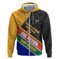 Personalized South Africa Heritage Day Hoodie One Nation Many Stories Geometric Flag Pattern
