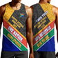 Personalized South Africa Heritage Day Men Tank Top One Nation Many Stories Geometric Flag Pattern