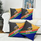 Personalized South Africa Heritage Day Pillow Cover One Nation Many Stories Geometric Flag Pattern
