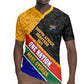 Personalized South Africa Heritage Day Rugby Jersey One Nation Many Stories Geometric Flag Pattern