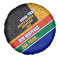 Personalized South Africa Heritage Day Spare Tire Cover One Nation Many Stories Geometric Flag Pattern