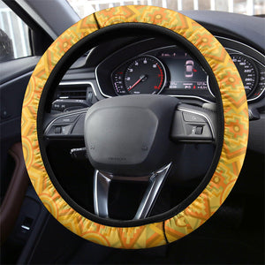 South Africa Heritage Day Steering Wheel Cover One Nation Many Stories Geometric Flag Pattern