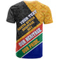 Personalized South Africa Heritage Day T shirt One Nation Many Stories Geometric Flag Pattern