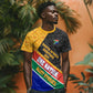 Personalized South Africa Heritage Day T shirt One Nation Many Stories Geometric Flag Pattern