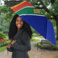 Personalized South Africa Heritage Day Umbrella One Nation Many Stories Geometric Flag Pattern