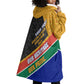 Personalized South Africa Heritage Day Wearable Blanket Hoodie One Nation Many Stories Geometric Flag Pattern