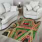Darfur Sudan Area Rug Red Green Beige Tribal Pattern - African Pride