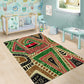 Darfur Sudan Area Rug Red Green Beige Tribal Pattern - African Pride