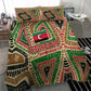 Darfur Sudan Bedding Set Red Green Beige Tribal Pattern - African Pride