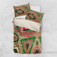 Darfur Sudan Bedding Set Red Green Beige Tribal Pattern - African Pride