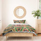 Darfur Sudan Bedding Set Red Green Beige Tribal Pattern - African Pride