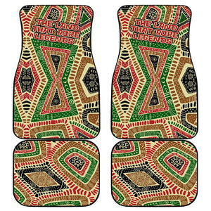 Darfur Sudan Car Mats Red Green Beige Tribal Pattern - African Pride