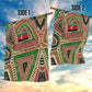 Darfur Sudan Garden Flag Red Green Beige Tribal Pattern - African Pride