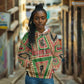 Darfur Sudan Hoodie Red Green Beige Tribal Pattern - African Pride