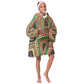 Darfur Sudan Kid Wearable Blanket Hoodie Red Green Beige Tribal Pattern - African Pride