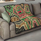 Darfur Sudan Quilt Red Green Beige Tribal Pattern - African Pride