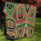 Darfur Sudan Quilt Red Green Beige Tribal Pattern - African Pride