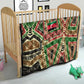 Darfur Sudan Quilt Red Green Beige Tribal Pattern - African Pride