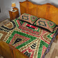 Darfur Sudan Quilt Bed Set Red Green Beige Tribal Pattern - African Pride