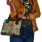 Darfur Sudan Shoulder Handbag Red Green Beige Tribal Pattern - African Pride