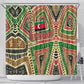 Darfur Sudan Shower Curtain Red Green Beige Tribal Pattern - African Pride