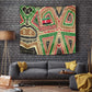 Darfur Sudan Tapestry Red Green Beige Tribal Pattern - African Pride