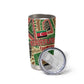 Darfur Sudan Tumbler Cup Red Green Beige Tribal Pattern - African Pride