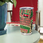 Darfur Sudan Tumbler Cup Red Green Beige Tribal Pattern - African Pride
