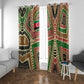 Darfur Sudan Window Curtain Red Green Beige Tribal Pattern - African Pride
