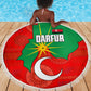 Darfur Sudan Beach Blanket Red Green Yellow Crescent Star - African Pride