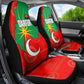 Darfur Sudan Car Seat Cover Red Green Yellow Crescent Star - African Pride