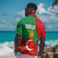 Darfur Sudan Hawaiian Shirt Red Green Yellow Crescent Star - African Pride