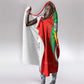 Darfur Sudan Hooded Blanket Red Green Yellow Crescent Star - African Pride