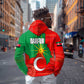 Darfur Sudan Hoodie Red Green Yellow Crescent Star - African Pride