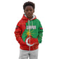 Darfur Sudan Kid Hoodie Red Green Yellow Crescent Star - African Pride