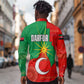 Darfur Sudan Long Sleeve Button Shirt Red Green Yellow Crescent Star - African Pride